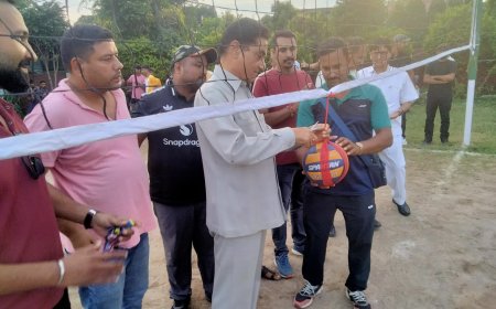 рд░рд╛рд╖реНрдЯреНрд░реАрдп рдЦреЗрд▓ рджрд┐рд╡рд╕ рдкрд░ рд╢реНрд░реА рд╕реБрд░реЗрдВрджреНрд░ рд╕рд┐рдВрд╣ рдиреЗрдЧреА рдмрдиреЗ рдореБрдЦреНрдп рдЕрддрд┐рдерд┐, рд╡реЙрд▓реАрдмреЙрд▓ рдЯреВрд░реНрдирд╛рдореЗрдВрдЯ рдореЗрдВ рдмрдЪреНрдЪреЛрдВ рд╕рдВрдЧ рдЦреЗрд▓рд╛