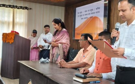 यमकेश्वर में ब्लॉक प्रमुख और सभी 26 क्षेत्र पंचायत सदस्यों ने ली शपथ, विकास का प्रतिज्ञा