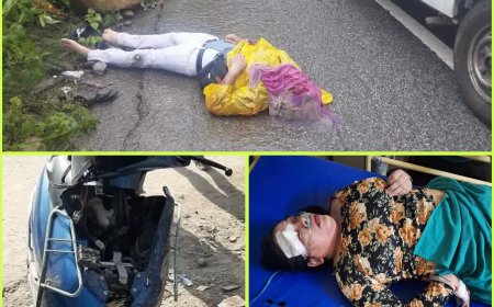 चंबा से ऋषिकेश आ रहे स्कूटी सवार युवक की बोल्डर की चपेट में आने से मौत, साथी महिला की हालत गंभीर