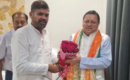 पूर्व सांसद बलराज पासी ने मुख्यमंत्री पुष्कर सिंह धामी से की शिष्टाचार भेंट