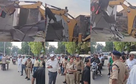 यूकेएसएसएससी पेपर लीक मामले में खालिद की संपत्ति पर उठी बुलडोज़र की आवाज़, बनते हुए अनेक निर्माण ध्वस्त किए गए