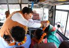 मुख्यमंत्री पुष्कर सिंह धामी ने श्रद्धालुओं के दल को गंगोत्री धाम के लिए किया रवाना
