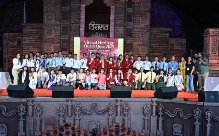 विरासत महोत्सव में आयोजित हुई क्विज प्रतियोगिता में ओक ग्रोव स्कूल बना विजेता