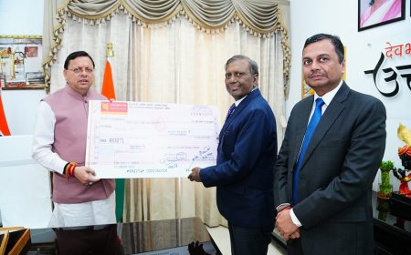 टीएचडीसी इंडिया लिमिटेड ने उत्तराखंड के मुख्यमंत्री राहत कोष में 1 करोड़ रुपये का योगदान दिया