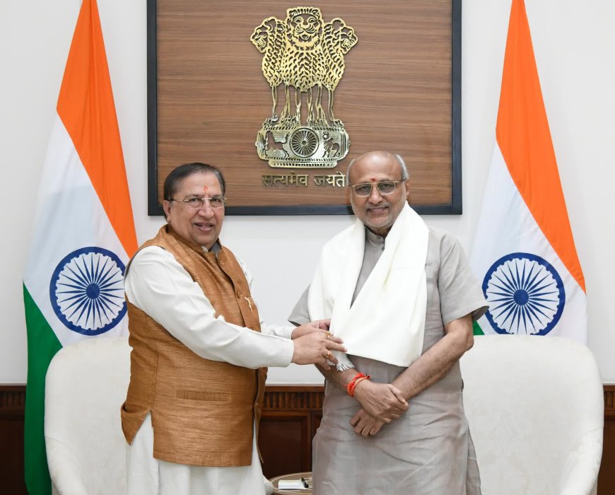 भाजपा राष्ट्रीय सह-कोषाध्यक्ष एवं राज्यसभा सांसद डॉ. नरेश बंसल ने उपराष्ट्रपति से की शिष्टाचार भेंट दीपावली की शुभकामनाएं दीं, समसामयिक विषयों पर हुई चर्चा