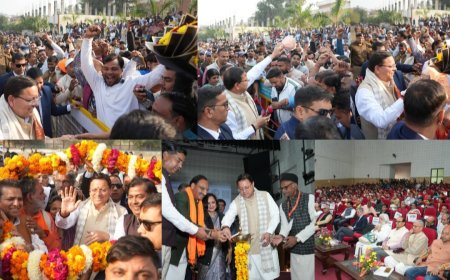 हरिद्वार – गन्ने का समर्थन मूल्य ऐतिहासिक रूप से बढ़ने पर मुख्यमंत्री पुष्कर सिंह धामी का भव्य स्वागत, किसानों ने दी ‘किसान पुत्र’ की उपाधि