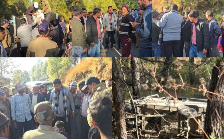 द्वाराहाट में दर्दनाक हादसा: जीप 200 फीट खाई में समाई, चालक प्रयाग दत्त मिश्रा की मौत; तीन लोग गंभीर घायल