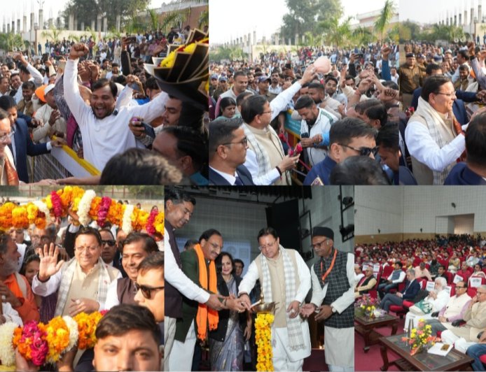 हरिद्वार – गन्ने का समर्थन मूल्य ऐतिहासिक रूप से बढ़ने पर मुख्यमंत्री पुष्कर सिंह धामी का भव्य स्वागत, किसानों ने दी ‘किसान पुत्र’ की उपाधि