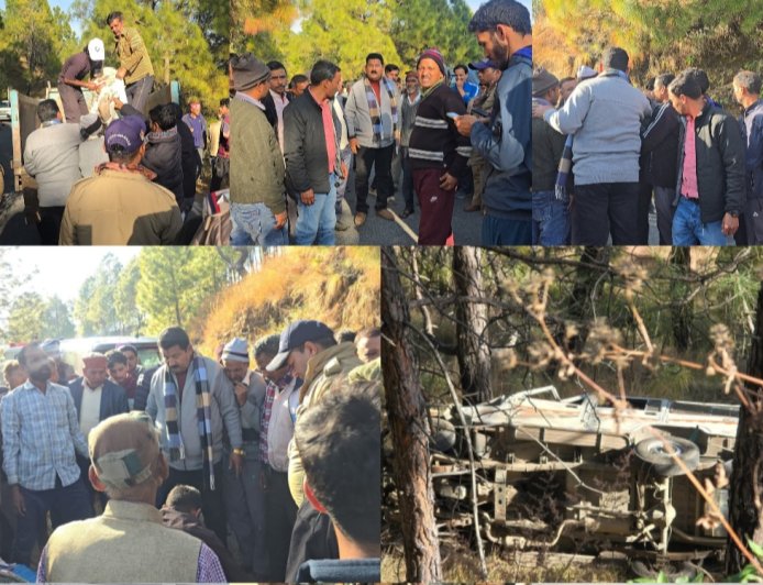 द्वाराहाट में दर्दनाक हादसा: जीप 200 फीट खाई में समाई, चालक प्रयाग दत्त मिश्रा की मौत; तीन लोग गंभीर घायल