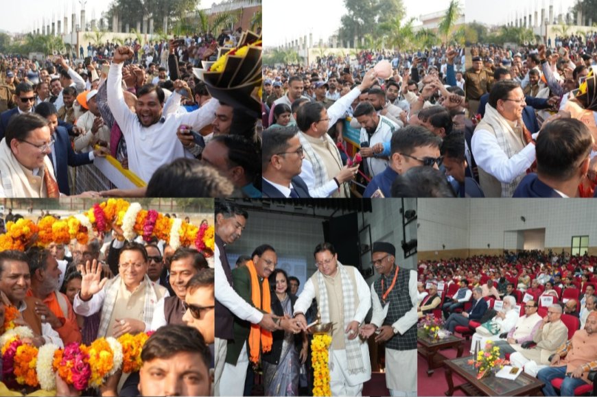 हरिद्वार – गन्ने का समर्थन मूल्य ऐतिहासिक रूप से बढ़ने पर मुख्यमंत्री पुष्कर सिंह धामी का भव्य स्वागत, किसानों ने दी ‘किसान पुत्र’ की उपाधि