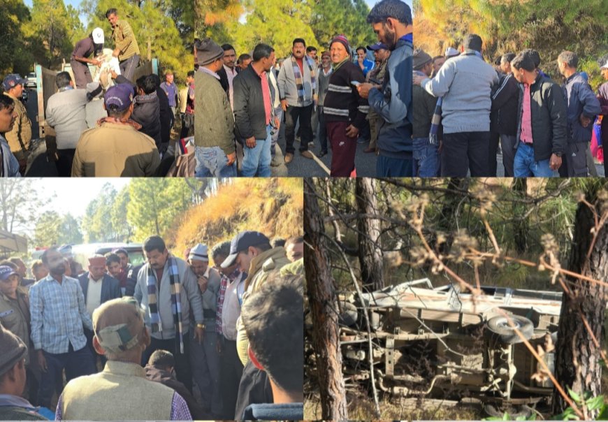 द्वाराहाट में दर्दनाक हादसा: जीप 200 फीट खाई में समाई, चालक प्रयाग दत्त मिश्रा की मौत; तीन लोग गंभीर घायल