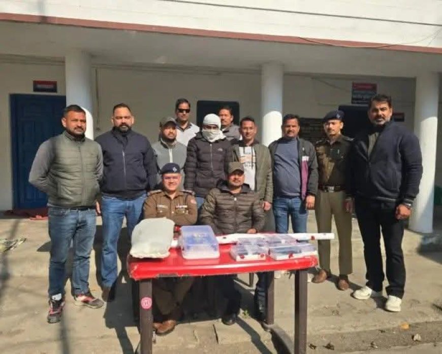 दो आतंकियों व चार गैंगस्टरों को छुड़ाने आए ,रुद्रपुर ला रहा था असलहों की खेप, अंतर्राज्यीय तस्कर गिरफ्तार, पंजाब जेल ब्रेक कांड से है कनेक्शन।