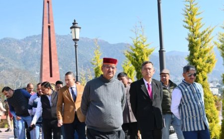 Uttarakhand: सैन्यधाम का निर्माण अंतिम चरण में सैनिक कल्याण मंत्री गणेश जोशी ने परखी भव्यता और दिव्यता