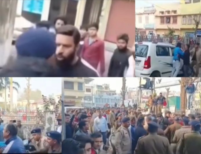 कोटद्वार में ‘बाबा’ नाम पर बवाल: दुकान के नाम को लेकर बजरंग दल का विरोध, मारपीट के बाद भारी पुलिस बल तैनात।