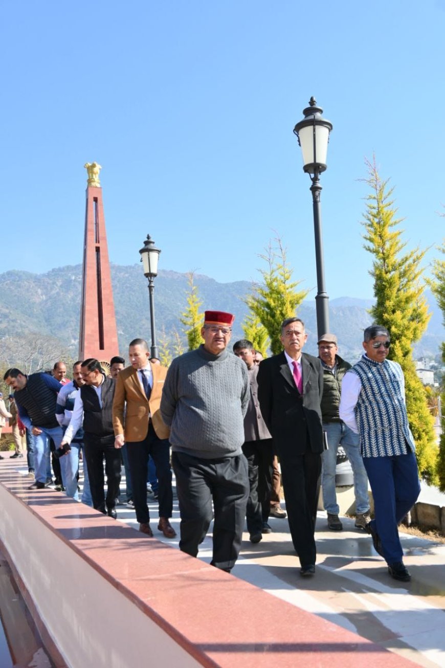 Uttarakhand: सैन्यधाम का निर्माण अंतिम चरण में सैनिक कल्याण मंत्री गणेश जोशी ने परखी भव्यता और दिव्यता
