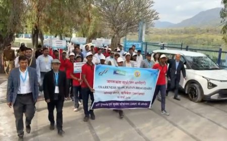 यूजेवीएन लिमिटेड द्वारा बाँध सुरक्षा पर सामुदायिक जागरूकता कार्यक्रम का आयोजन।