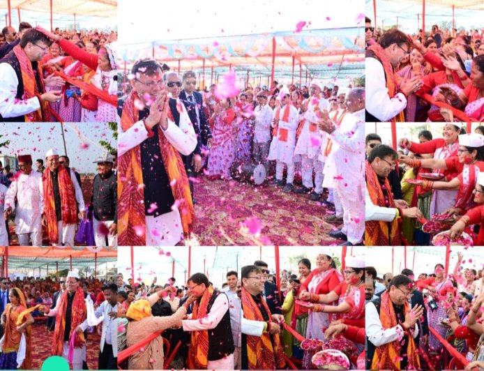 ब्रेकिंग न्यूज़ | दियूरी, खटीमा में होली मिलन समारोह में पहुंचे मुख्यमंत्री धामी, सीएम ने जनसमुदाय संग साझा की होली की खुशियां, पुष्पवर्षा कर जनता ने किया भव्य स्वागत , “खटीमा में दिखा उत्साह, उमड़ा जनसैलाब 🔴