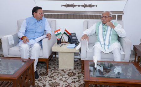 मुख्यमंत्री धामी ने केंद्रीय ऊर्जा मंत्री खट्टर से चर्चा कर राज्य के विकास से संबंधित मुद्दों पर ध्यान आकर्षित किया