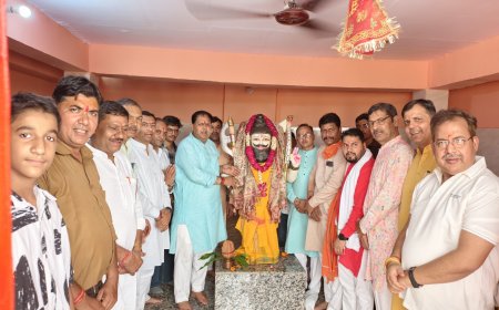 भगवान परशुराम के नाम पर बनने जा रहा है समर्पित तीन मंजिला कम्युनिटी हॉल - महापौर विकास शर्मा