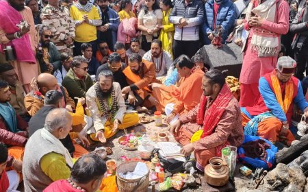 केदारनाथ धाम के भकुंट भैरव नाथ मंदिर के कपाट का विधिवत उद्घाटन