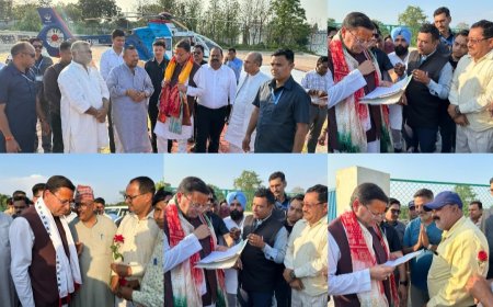 खटीमा में मुख्यमंत्री पुष्कर सिंह धामी का दौरा, समस्याओं के त्वरित समाधान के लिए अधिकारियों को निर्देश