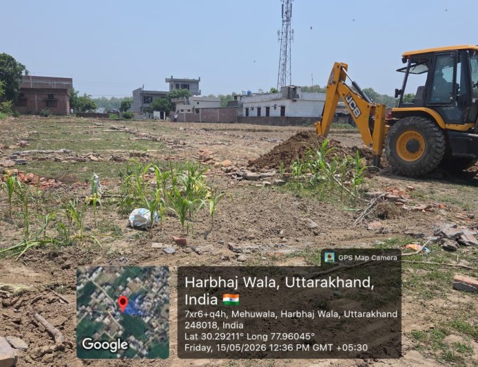 अवैध प्लॉटिंग पर एमडीडीए ने की कड़ी कार्रवाई, तीन बीघा भूमि में जारी प्लॉटिंग ध्वस्त