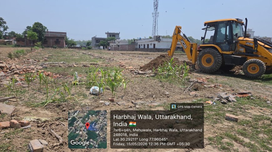 अवैध प्लॉटिंग पर एमडीडीए ने की कड़ी कार्रवाई, तीन बीघा भूमि में जारी प्लॉटिंग ध्वस्त