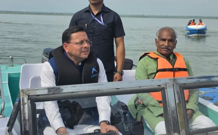 मुख्यमंत्री पुष्कर धामी ने गदरपुर में अंतर्राष्ट्रीय क्याकिंग एवं कैनोइंग प्रतियोगिता की तैयारियों का लिया जायजा