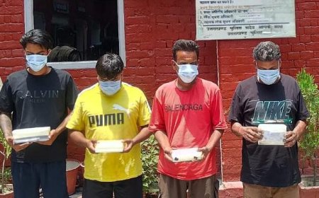 पंजाब से जाली नोट लेकर हरिद्वार पहुंचे चार युवक गिरफ्तार, ₹84,500 की नकली करेंसी बरामद